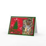 Tiger Nini Christmas Greeting Card