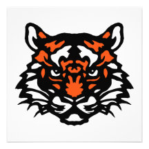Tiger Note Card Personalized Invitations