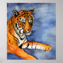 Tiger Painting Poster (Cropped) posters