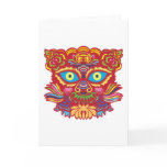 Tiger paper cut Greeting Greeting Card