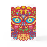 Tiger paper cut Greeting Cards