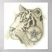 Tiger Pentacle Posters