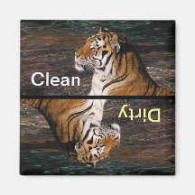 Tiger Portrait Dishwasher Magnet