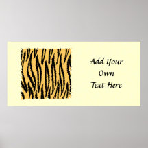 Tiger Print Pattern. Orange and Black.