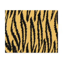Tiger Print Pattern. Orange and Black. Custom Flyer