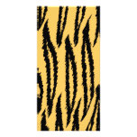 Tiger Print Pattern. Orange and Black. Photo Card