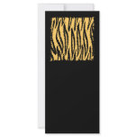 Tiger Print Pattern. Orange and Black. Rack Cards