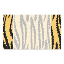 Tiger Print Pattern. Orange and Black. Sticker