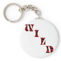Tiger Print Wild Keychains