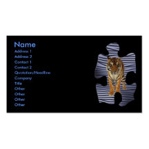 Tiger Profile Card Business Card