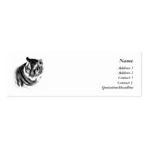 Tiger Profile Card Template Business Card Templates
