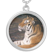 Tiger Profile Necklace