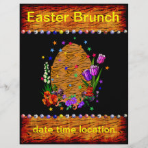 Tiger Skin Easter Egg Custom Flyer