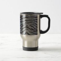 Tiger Skin in Blue Slate Coffee Mugs
