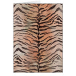 Tiger Skin Print in Tangerine Apricot Cards