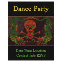 Tiger Skull Valentine Flyers