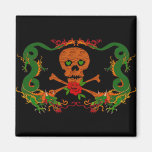 Tiger Skull Valentine Fridge Magnets