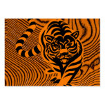 tiger stripe profile card business cards