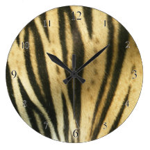 Tiger Stripes Clock