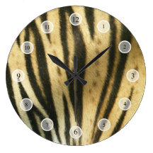 Tiger Stripes Clock