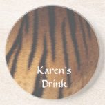 Tiger Stripes Customisable Coater Drink Coasters