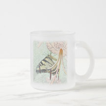 Tiger Swallowtail Butterfly on Turk's Cap Lily Coffee Mugs