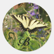 Tiger Swallowtail Initial Stickers