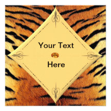 Tiger Template Invitation