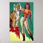 Tiger Trainer Pin-Up Girl posters