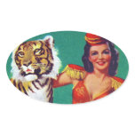 Tiger Trainer Pin-Up Girl stickers