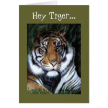 Tiger Valentine Greeting Cards