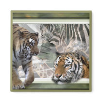 Tiger, Zebra, Giraffe, Lovers Gifts Magnet