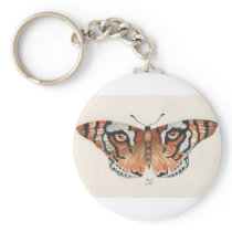tiger's eye butterfly keychains