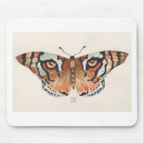 tiger's eye butterfly mousepads