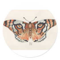tiger's eye butterfly stickers