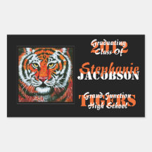 Tigers Graduation Announcement stickers