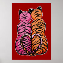 Tigers in Love Print