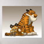 Tigers on a Poster posters