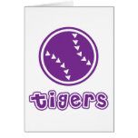 Tigers Softball Greeting Card