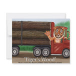 Tiger's Wood Hauling Co Funny Gifts & Collectibles invitations