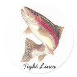 TIght lines Rainbow trout stickers