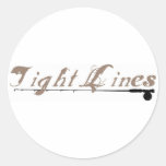 Tight Lines Round Sticker