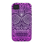 Tight Purple Sugar Skull iPhone 4/4S Case