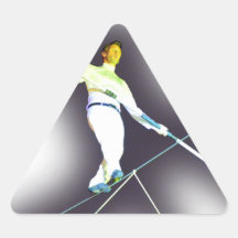 tightrope walking triangle stickers