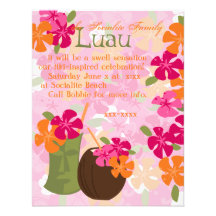 Tiki Blossoms Custom Announcement