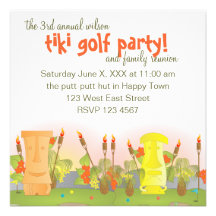 Tiki Golf Invite