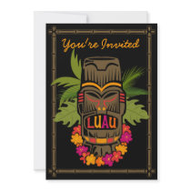 Tiki Luau Personalised Invitation