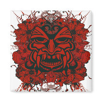 Tiki Mask Magnet