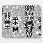 tikifacespolynesiann mouse pad