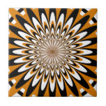 Tile, Abstract Flower 5, Orange